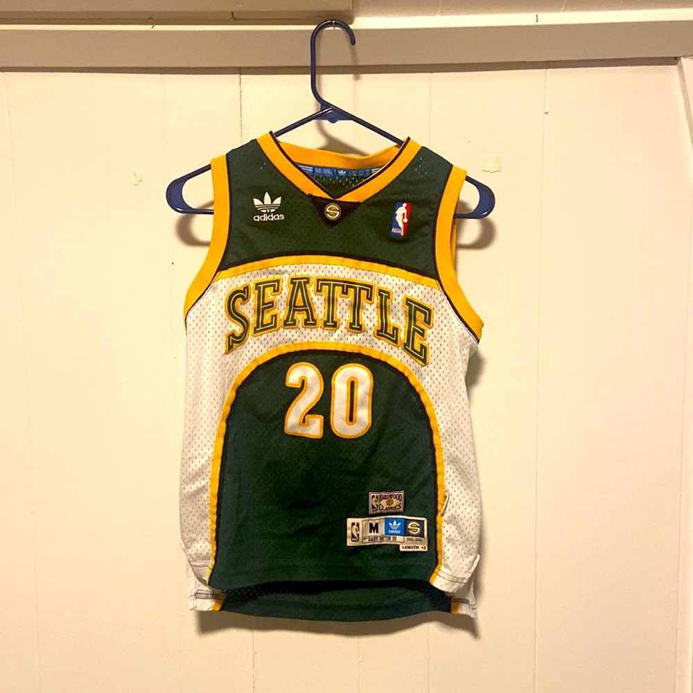 RETRO, HARDWOOD CLASSICS, GARY PAYTON JERSEY, SEATTLE SUPERSONICS.